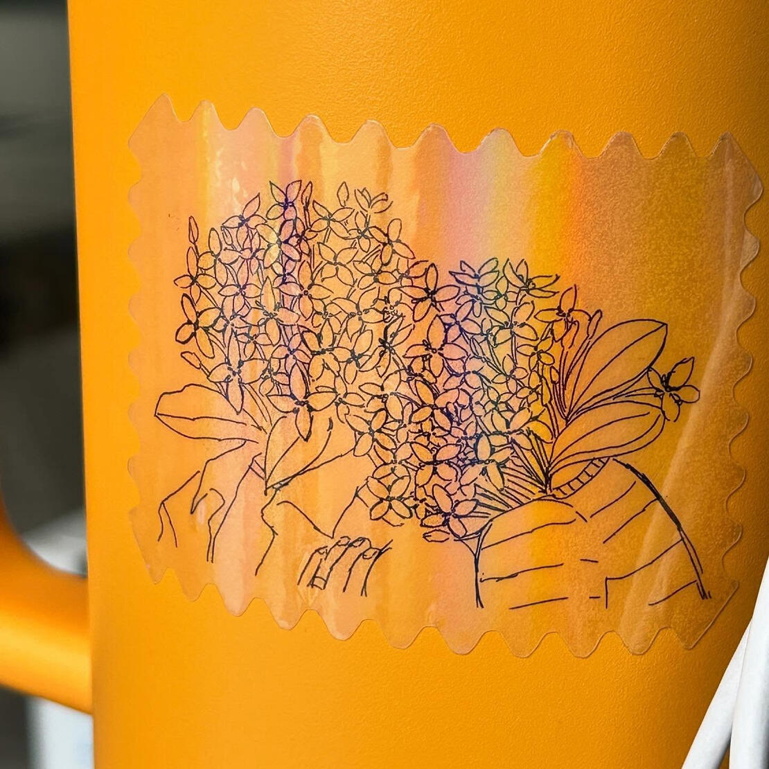 Illustrated Transparent Sticker